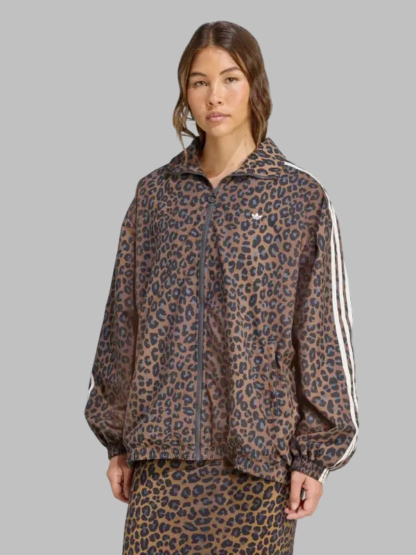 Oversized Track Jacket Adidas Leopard Firebird
