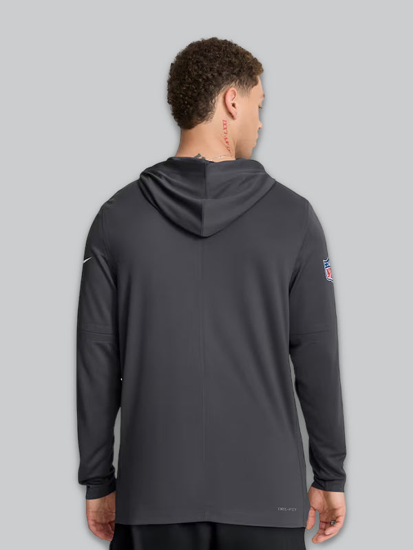 Packers Hooded Tee in Black Sideline Pure Fury