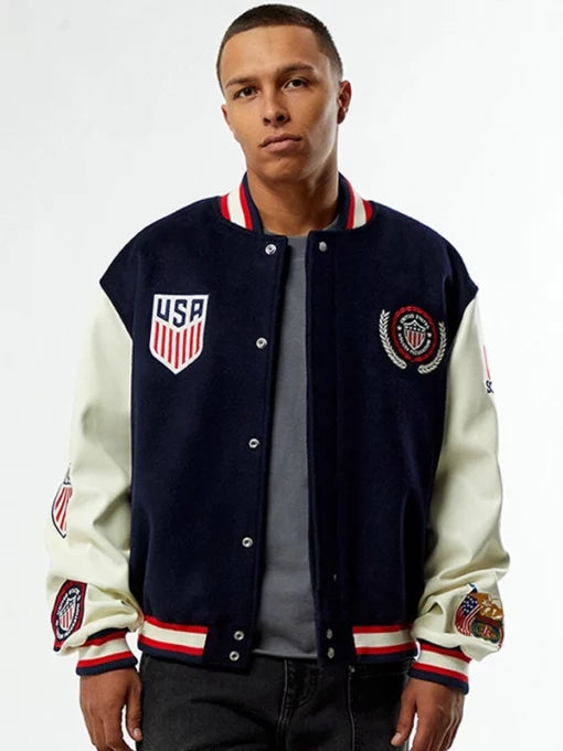 Pacsun U.S. Soccer x Jeff Hamilton Varsity Jacket