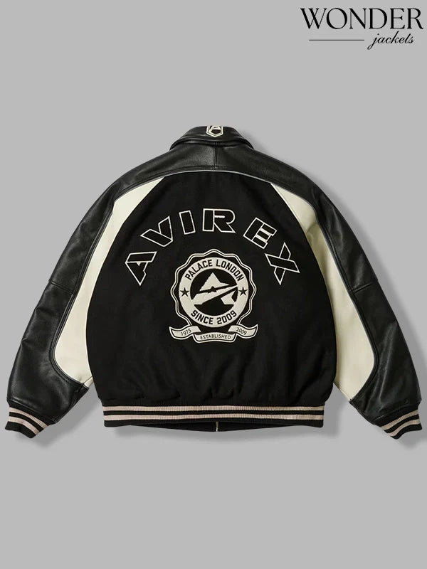 Palace Avirex Black Bomber Jacket