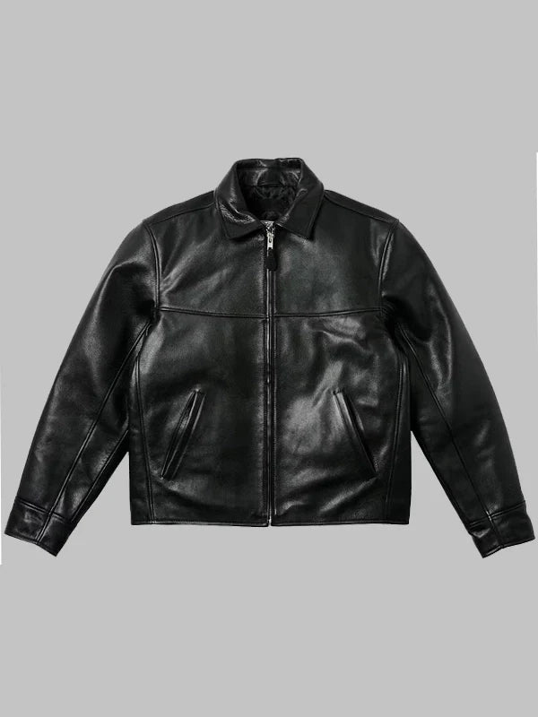 Palace Safe Hands Black Leather Jacket