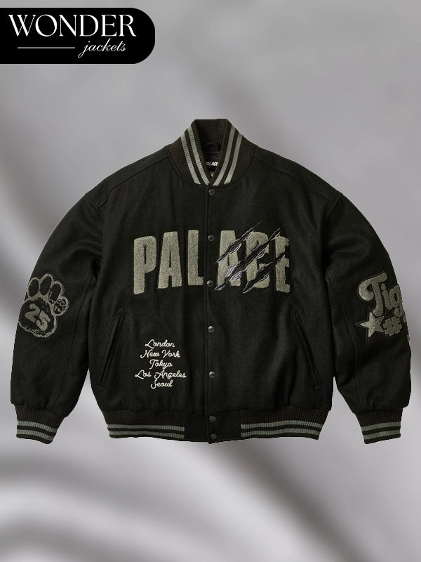Palace Tora Tora Black Varsity Jacket
