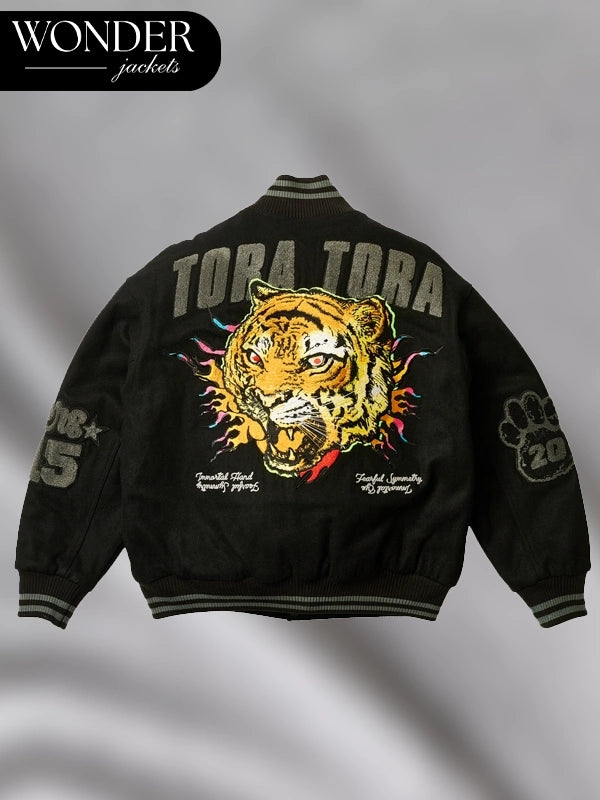 Palace Tora Tora Varsity Jacket Black
