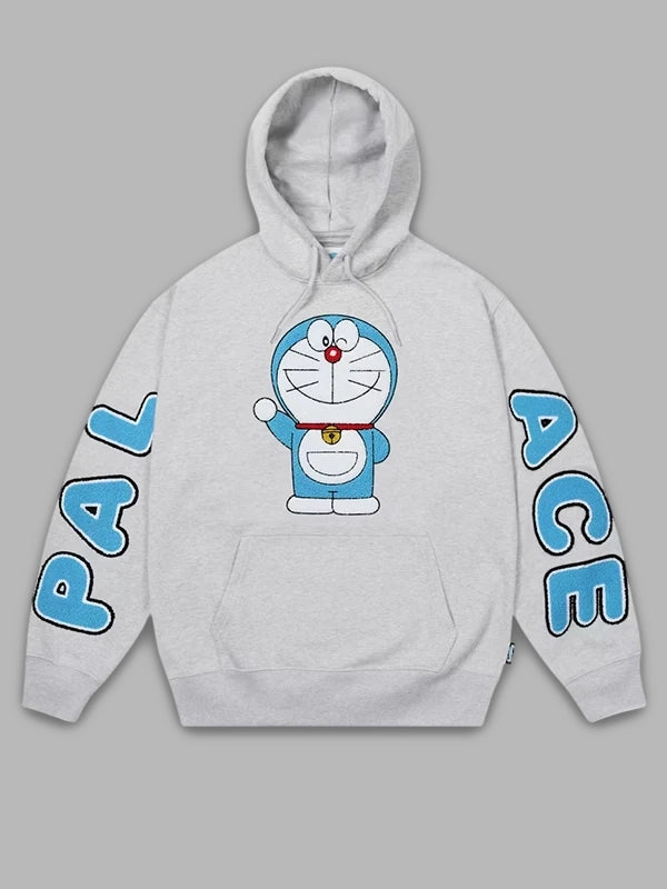 Palace x Doraemon Grey Hoodie