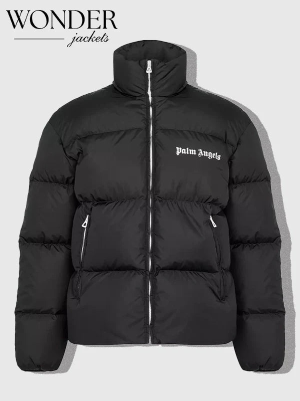 Palm Angels Track Puffer Jacket Black