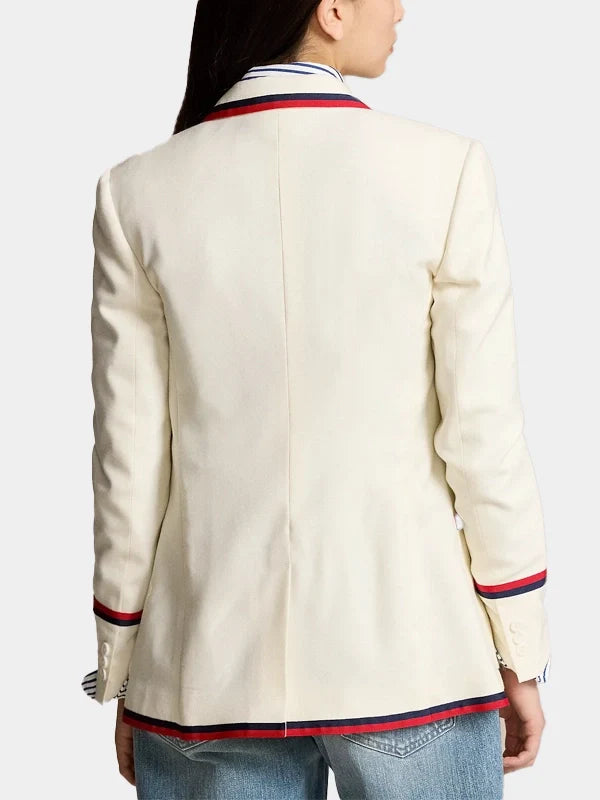 Paris 2024 Olympic Team USA Flagbearer White Uniform Blazer