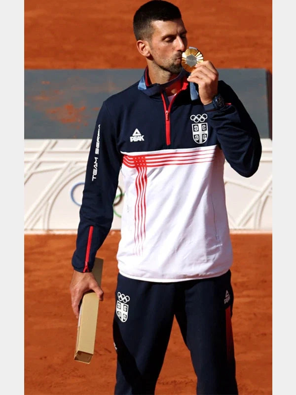 Paris Olympics Novak Djokovic Team Serbia Tracksuit