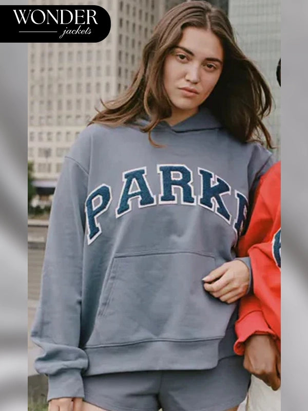 Parke Varsity Hoodie Blue