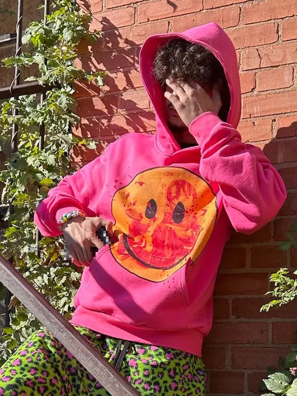 Peaceinwar Pain Hoodie Pink