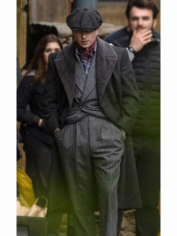 Peaky Blinders Barry Keoghan Grey Trench Coat