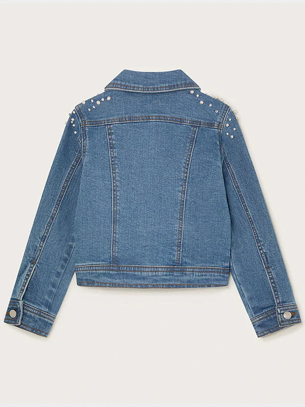 Pearl Jean Jacket Blue