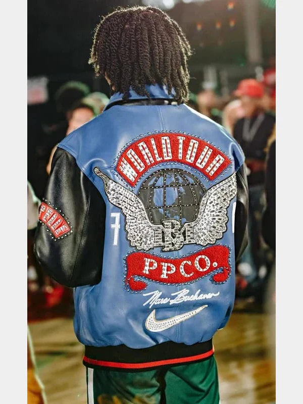 Pelle Pelle World Tour Leather Jacket Blue