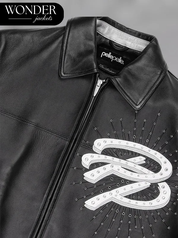 Pelle Pelle Greatest Of All Time Black Leather Jacket