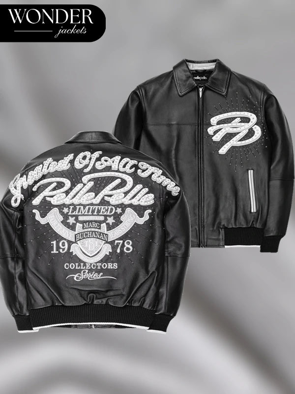Pelle Pelle Greatest Of All Time Leather Bomber Jacket