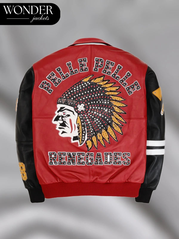 Pelle Pelle Renegades Red And Black Jacket