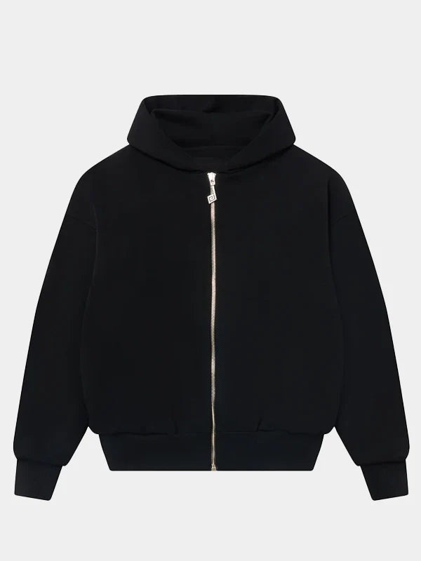 Perplex Zip Hoodie Black