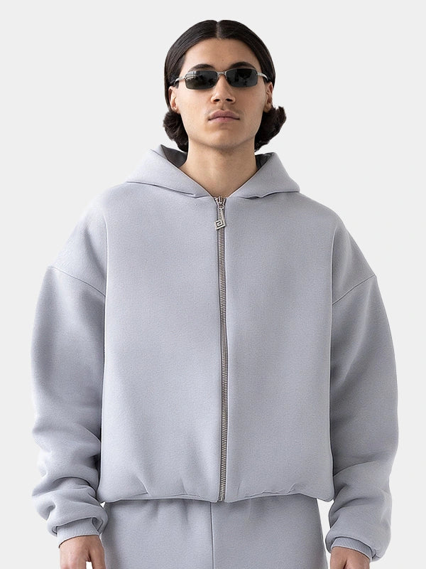 Perplex Zip Hoodie Grey