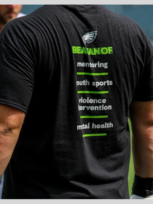 Philadelphia Eagles A Fan Of Change Black T-Shirt