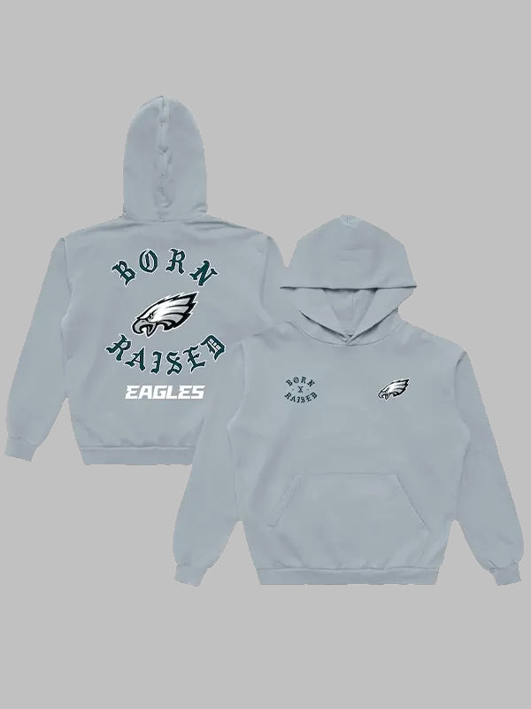 Philadelphia Eagles Born x Raised Grey Hoodie