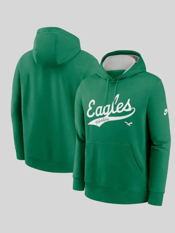 Philadelphia Eagles Green Hoodie Rewind Club