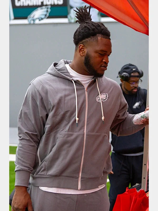 Philadelphia Eagles Nike Grey Sideline Club Tracksuit