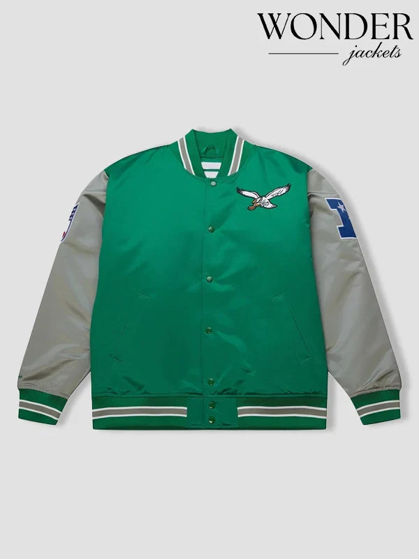 Philadelphia Eagles Primetime Heavyweight Satin Jacket