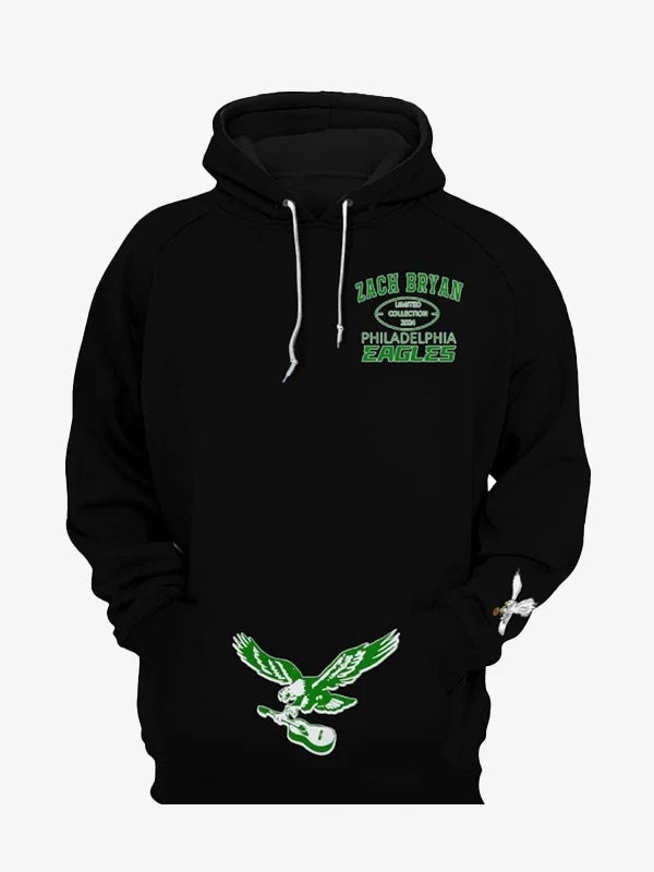 Philadelphia Eagles Zach Bryan Hoodie Black