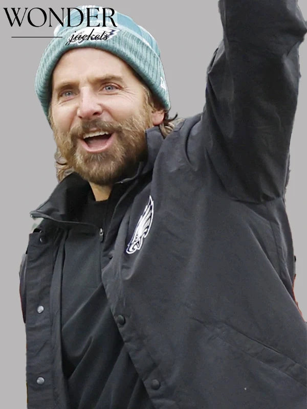 Bradley Cooper Eagles Jacket Black