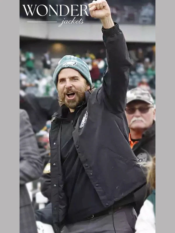 Bradley Cooper Eagles Jacket Black