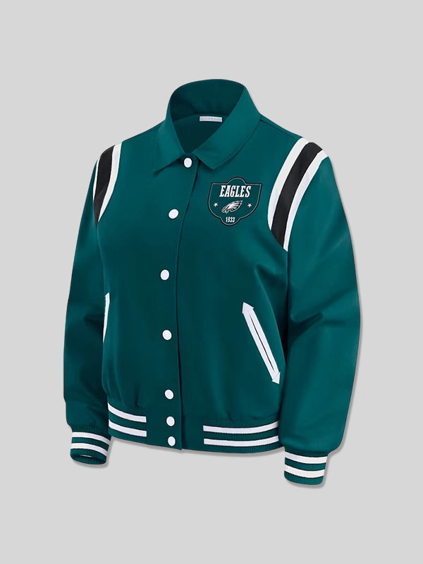 Philadelphia Eagles Erin Andrews Team Varsity Jacket