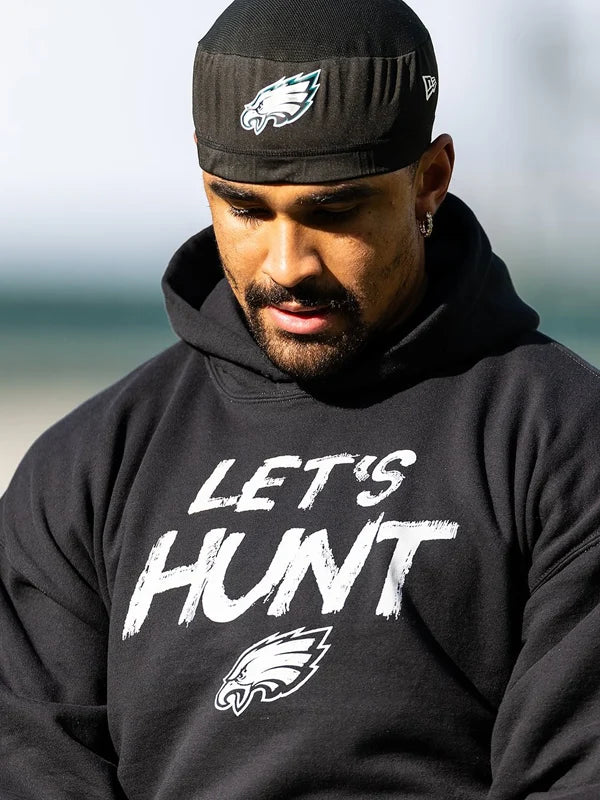 Philadelphia Eagles Jalen Hurts Lets Hunt Hoodie Black