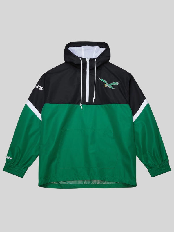 Philadelphia Eagles Tie Breaker Anorak Half-Zip Jacket