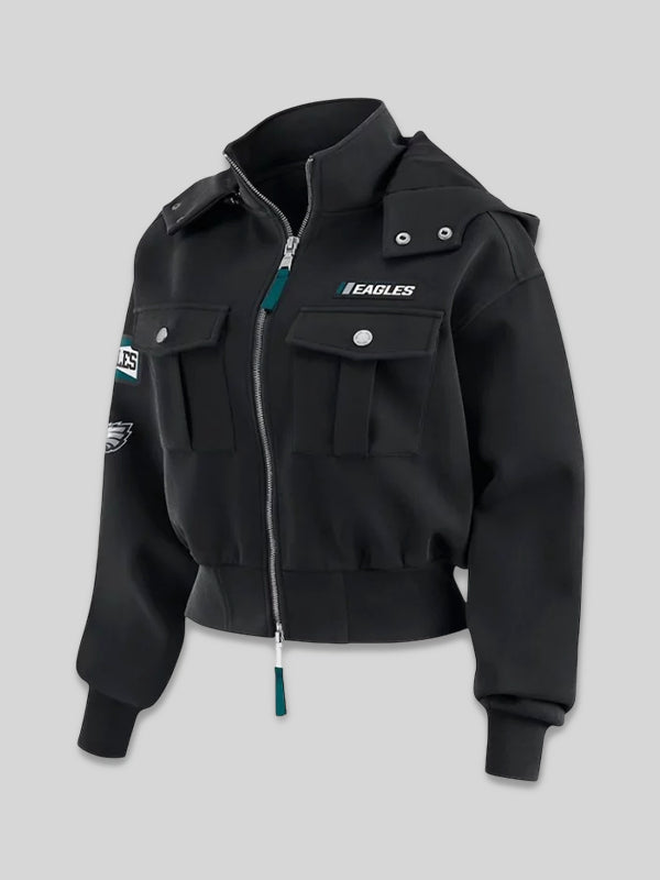 Philadelphia Eagles WEAR by Erin Andrews Patch Pocket Jacket