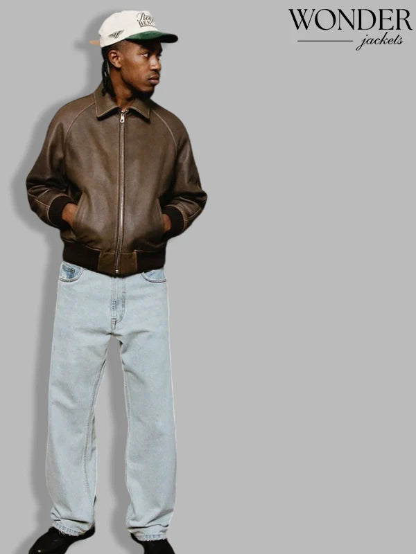 Picante x Bentley Brown Leather Jacket
