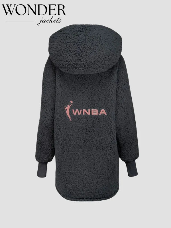 Pink Jill Martin Sherpa Jacket WNBA