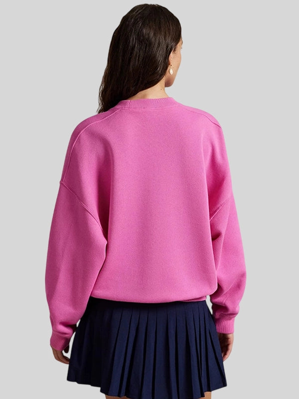 Pink Ralph Lauren US Open 25 Crewneck Fleece