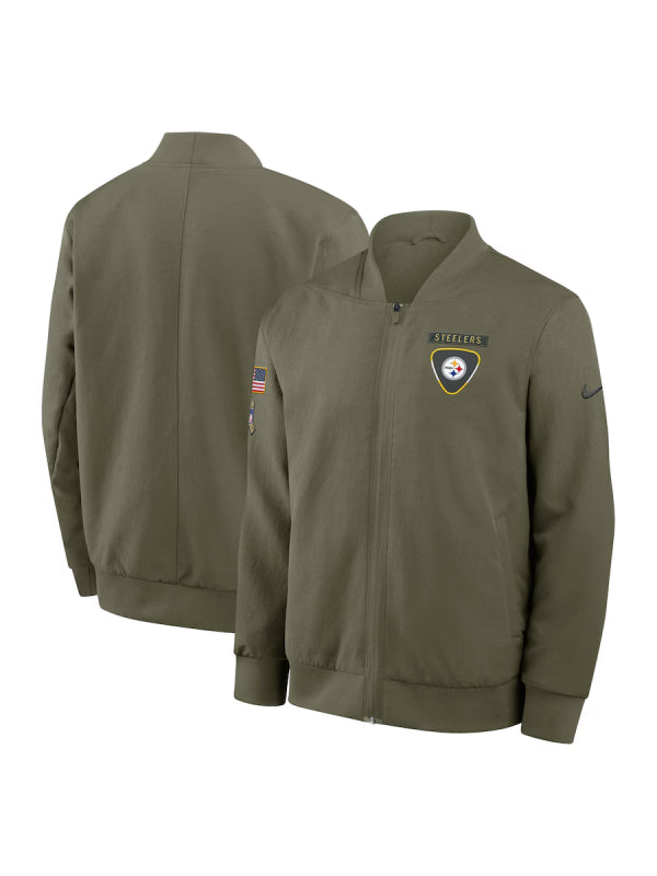 Pittsburgh Steelers Salute to Service Bomber Jacket 2025