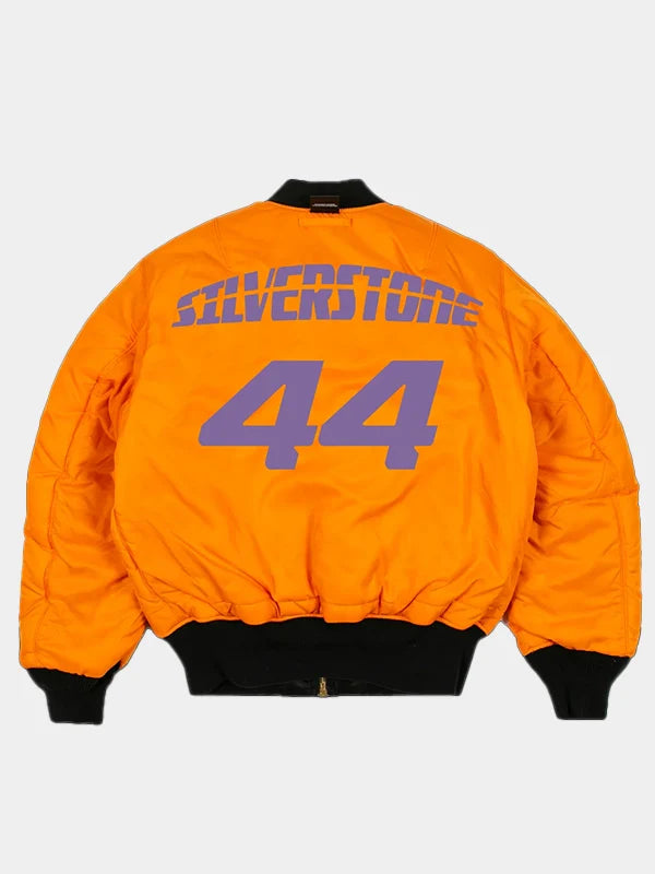 Plus44 Silverstone Reversible Orange Bomber Jacket