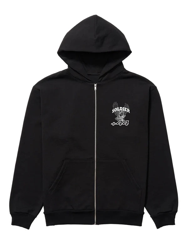 Plus44 Soldier Racer Zip Up Hoodie