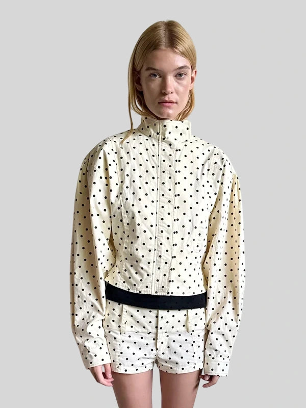 Polka Dot White Belle The Label Jacket