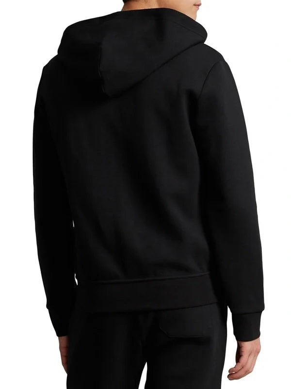 Polo Black Zip Up Hoodie