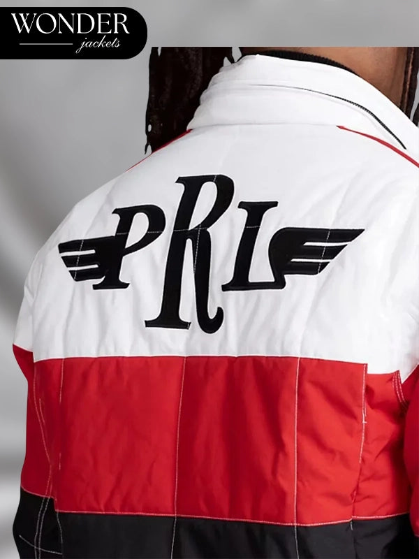 Polo Ralph Lauren Speed Parts White, Red And Black Racing Jacket