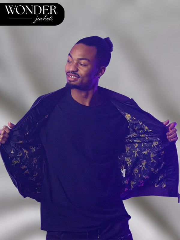 Powerline Black Bomber Jacket