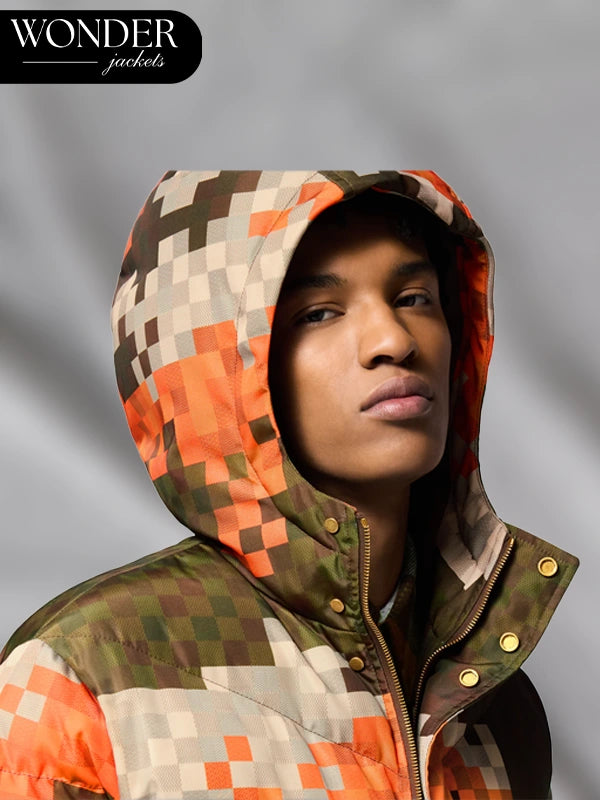 Printed Puffer Jacket Louis Vuitton