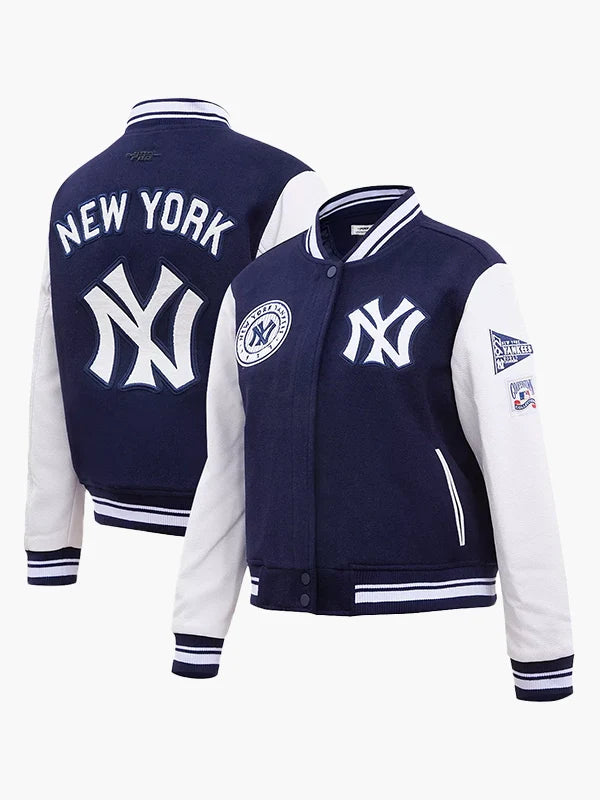 Pro Standard New York Yankees Blue Varsity Jacket