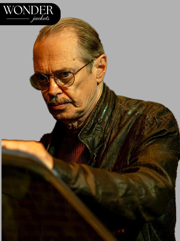 Psycho Therapy Steve Buscemi Black Leather Jacket