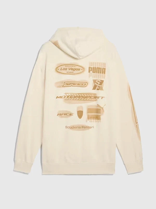 Puma Scuderia Ferrari Desert Sun Hoodie Cream