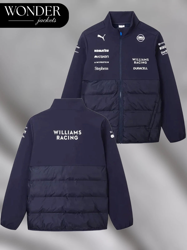 Puma x Williams Racing F1 2025 Team Hybrid Navy Blue Jacket