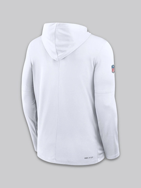 Pure Fury Nike Sideline White Performance T-Shirt with Hood