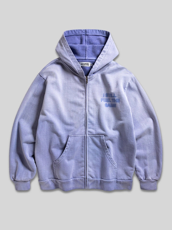 Purple Anti Social Social Club Missing Hoodie Jacket